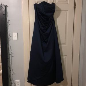 Navy long dress
